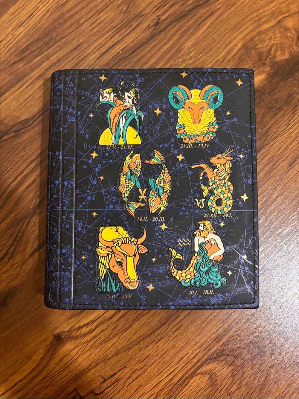 Celestial Zodiac Astrology Photo Album Horoscope Star Signs Black Blue Mystical